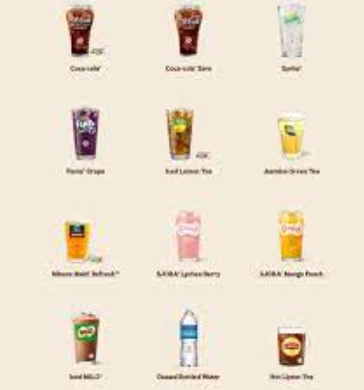 BURGER KING BEVERAGES MENU MALAYSIA