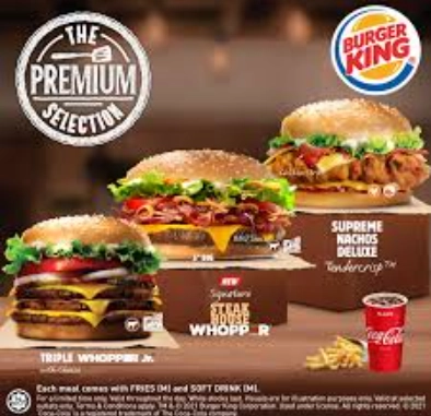 BURGER KING PREMIUM MENU MALAYSIA
