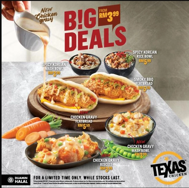  TEXAS CHICKEN BIG DEALS MENU MALAYSIA