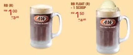 A&W ROOT BEER MENU WITH PRICES