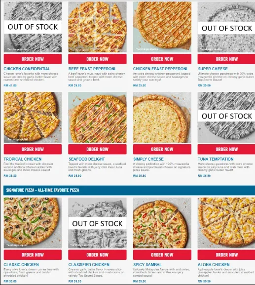 DOMINO’S PIZZA SPECIALTY PIZZA PRICES MALAYSIA