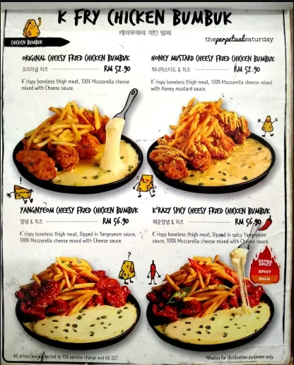 K Fry Menu Malaysia