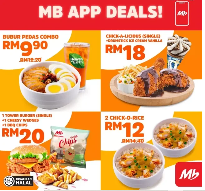 MARRYBROWN SIDE ORDERS MENU  MALAYSIA