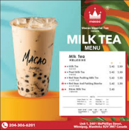 MENU MACAO IMPERIAL TEA MILK SERIES PRICES MALAYSIA