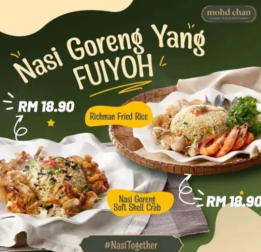 MOHD CHAN NASI MENU WITH PRICES MALAYSIA