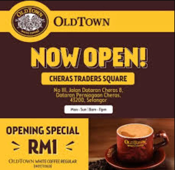 OLDTOWN WHITE COFFEE SPECIALITY COFFEE SERIES MENU PRICES MALAYSIA