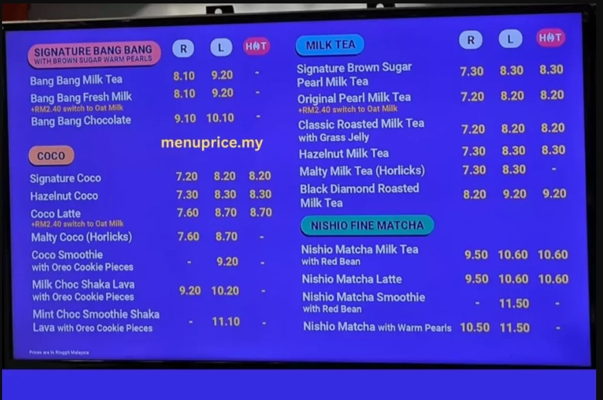 OUR FAVORITE ITEMS OF TEALIVE MALAYSIA MENU MALAYSIA