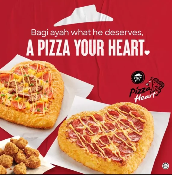 PIZZA HUT HEART PIZZAS MENU WITH PRICES MALAYSIA