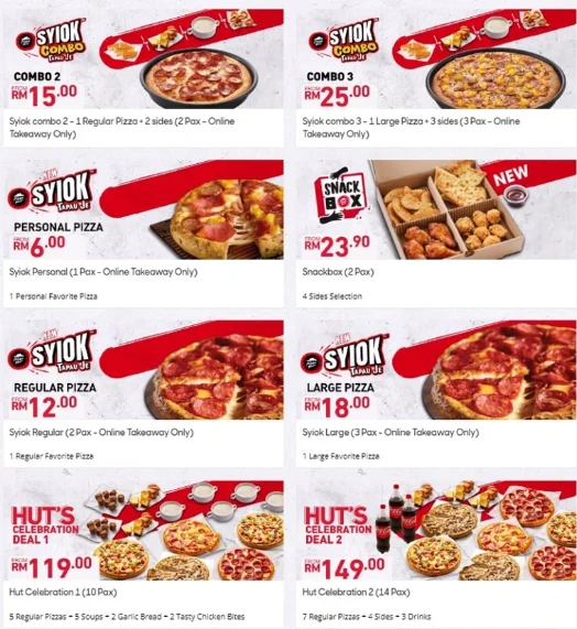 Pizza Hut Menu Malaysia  