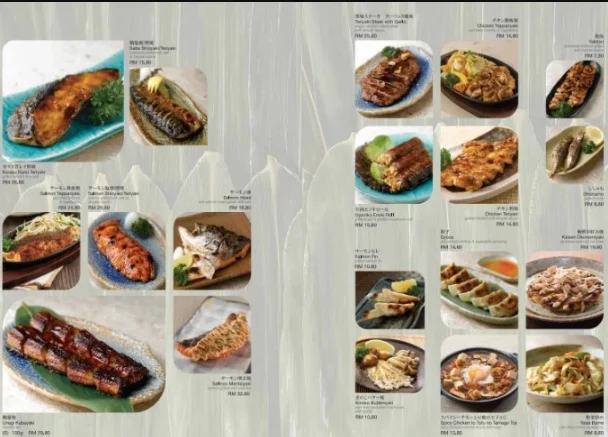 SUSHI ZANMAI YAKIMONO PRICES MALAYSIA