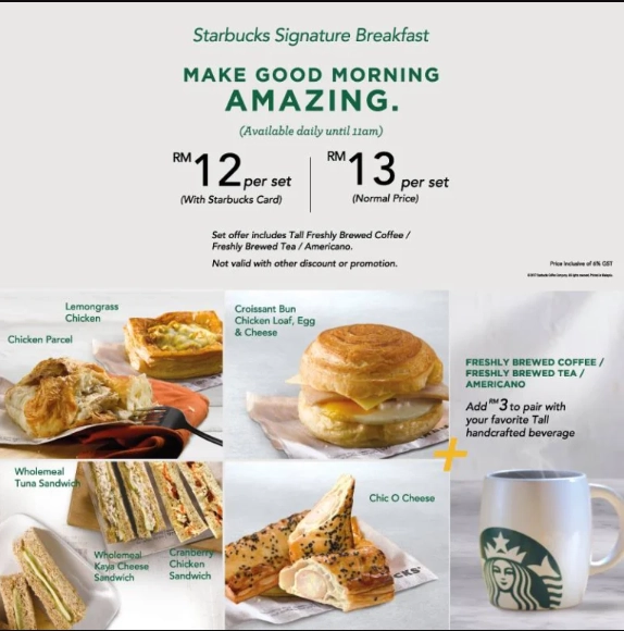 Starbucks Menu Malaysia  