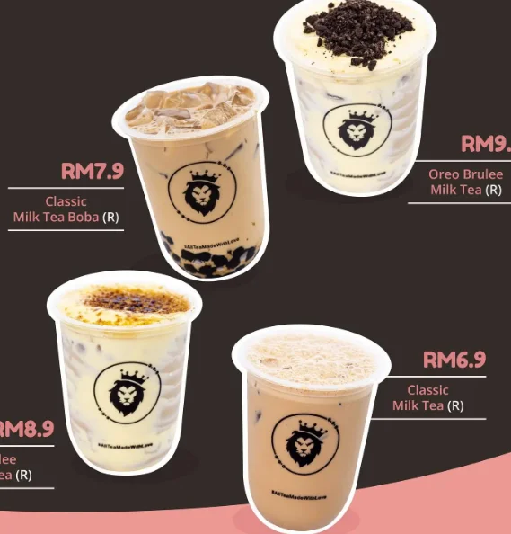 THE YUNIQUE TEA MILK TEA SERIES MENU MALAYSIA