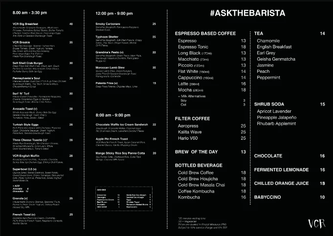 VCR Menu Malaysia