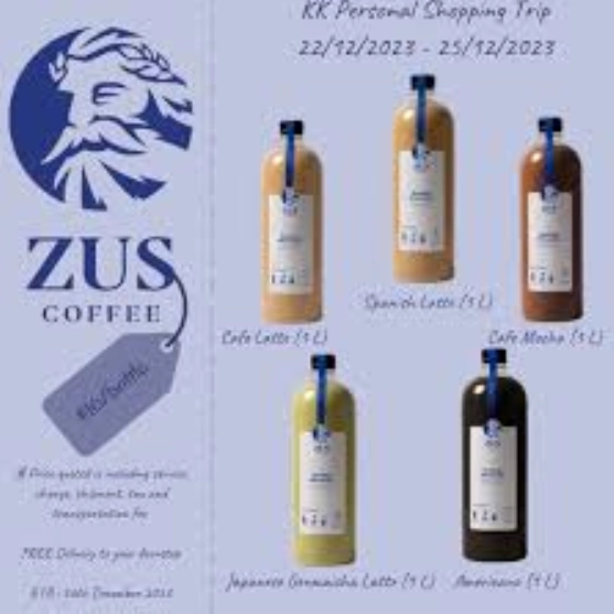 ZUS COFFEE BOTTLED BEVERAGES PRICES MALAYSIA