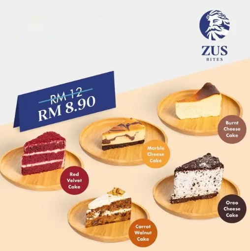 ZUS COFFEE CAKES PRICES & CALORIES MALAYSIA