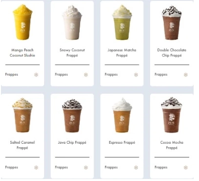 ZUS COFFEE MENU ZUS FRAPPE PRICES & CALORIES MALAYSIA