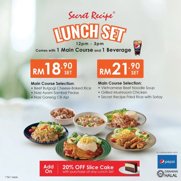 Secret Recipe Menu Malaysia With Latest Prices 2024