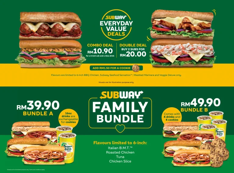 Subway Menu Malaysia With Latest Prices 2024