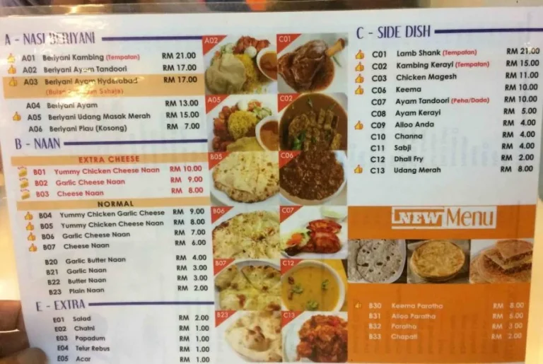 RSMY Menu Malaysia With Latest Prices 2024