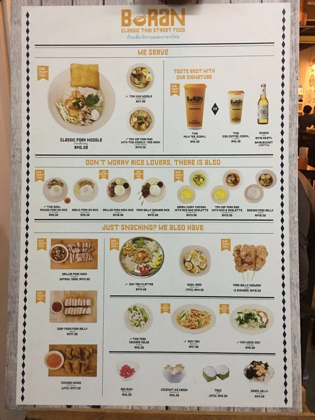 Boran Menu Malaysia With Latest Prices 2024