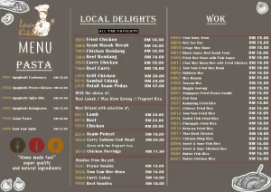 Lucy’s Kitchen Menu Malaysia With Latest Prices 2024